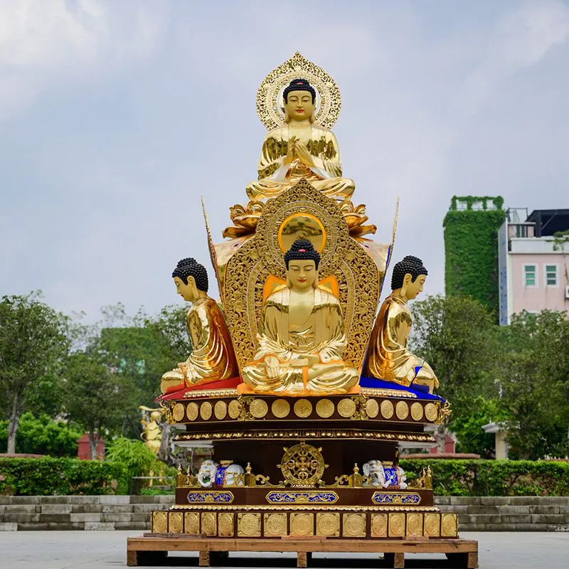 360 cm puhdasta kuparia Prajnaparamita Buddha Avalokitesvaran patsas