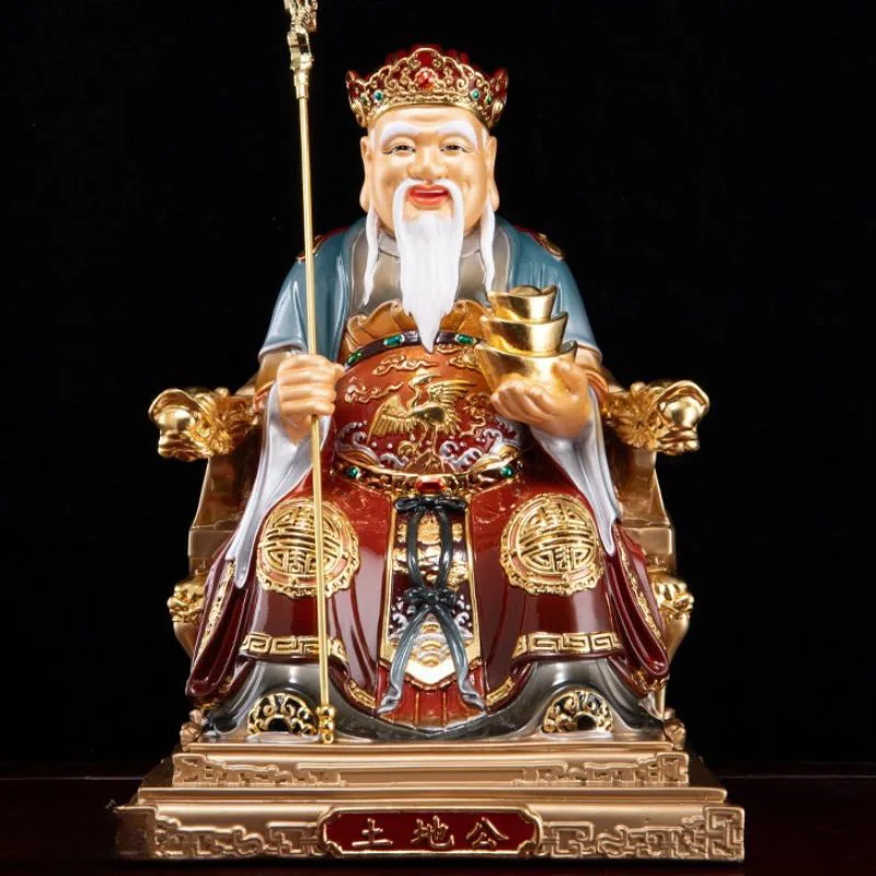 Hienostunut messinki Imperial Staff Fude Zhengshen -patsas