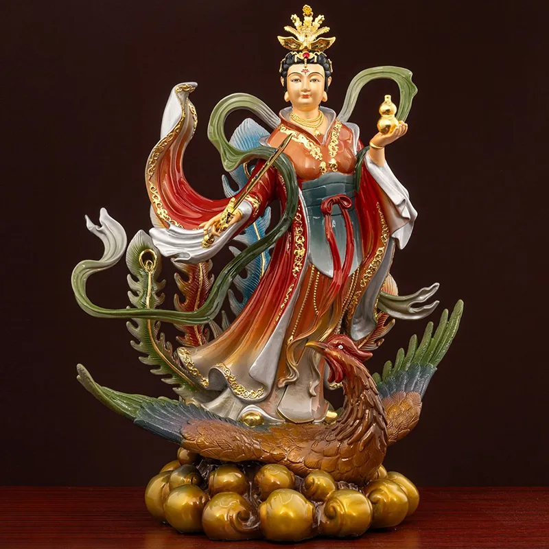 Pyhä alttari Phoenix Sword Gourd Jiutian Xuannv -patsas