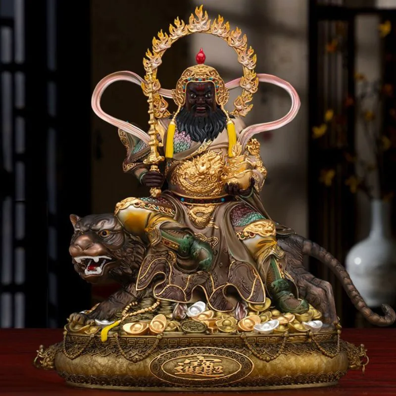 Tiger Ratsastus Treasure Bowl Rikkaus Jumaluus Zhao Gongming